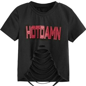 Hotdamn torn tshirt